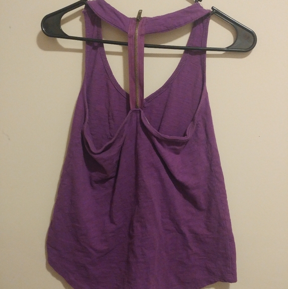 Purple Tank Top with Zipper - Picture 2 of 2
